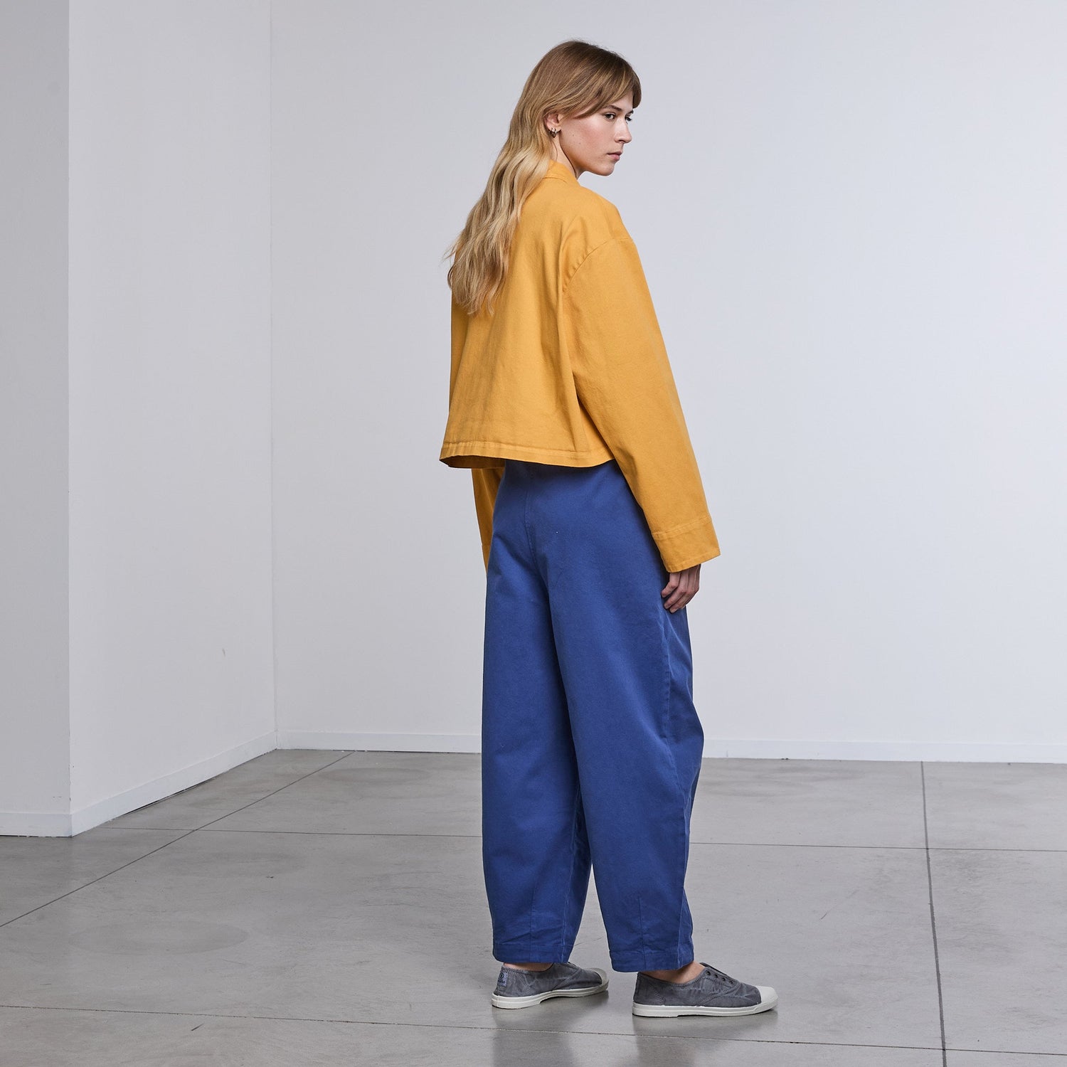 ModulaModula Barrel Trouser LapisBottomsLapis - Blue Water Clothing