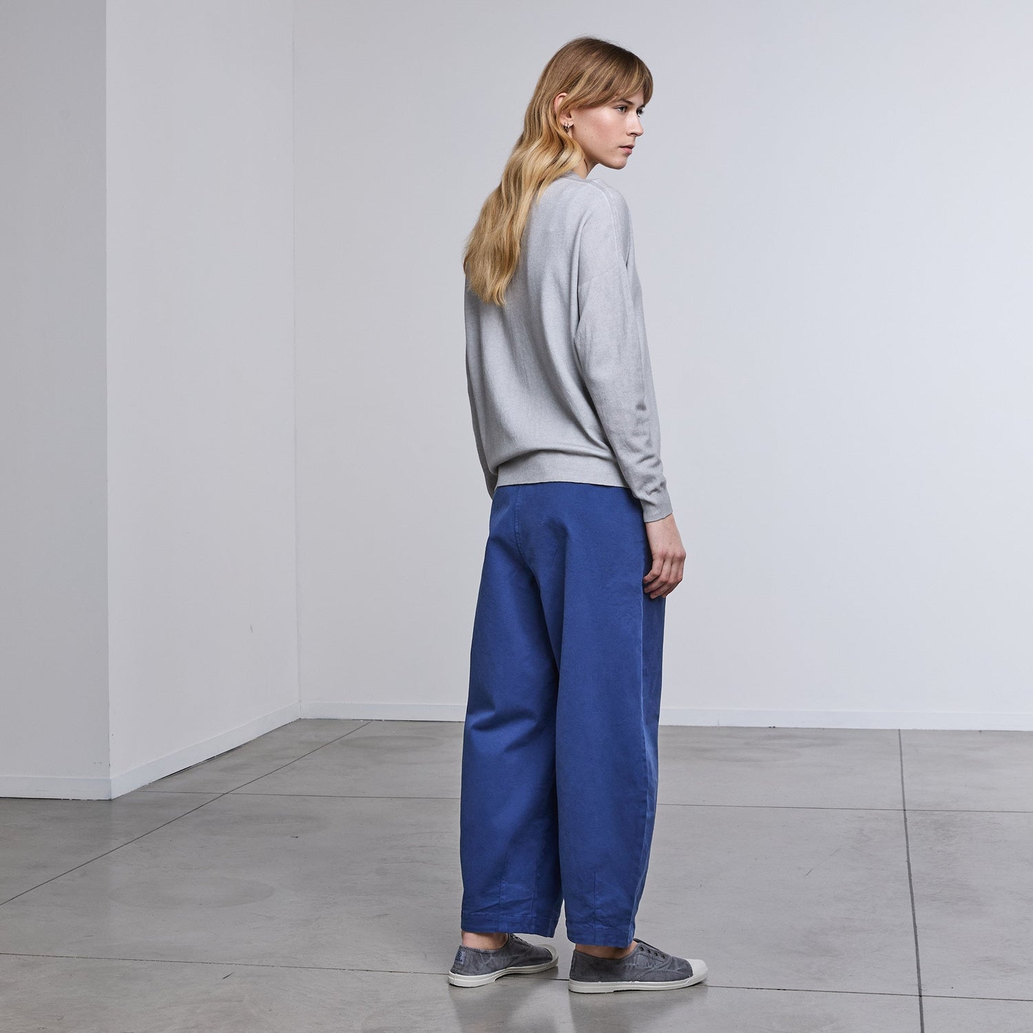 ModulaModula Barrel Trouser LapisBottomsLapis - Blue Water Clothing