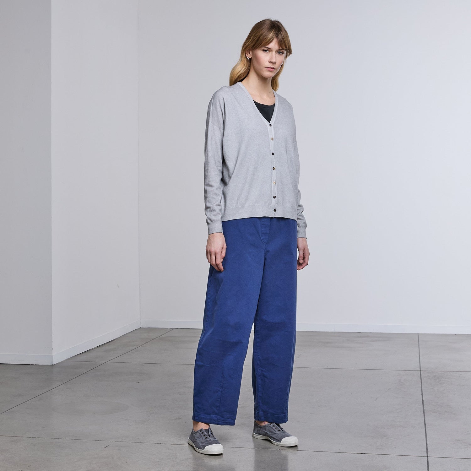 ModulaModula Barrel Trouser LapisBottomsLapis - Blue Water Clothing