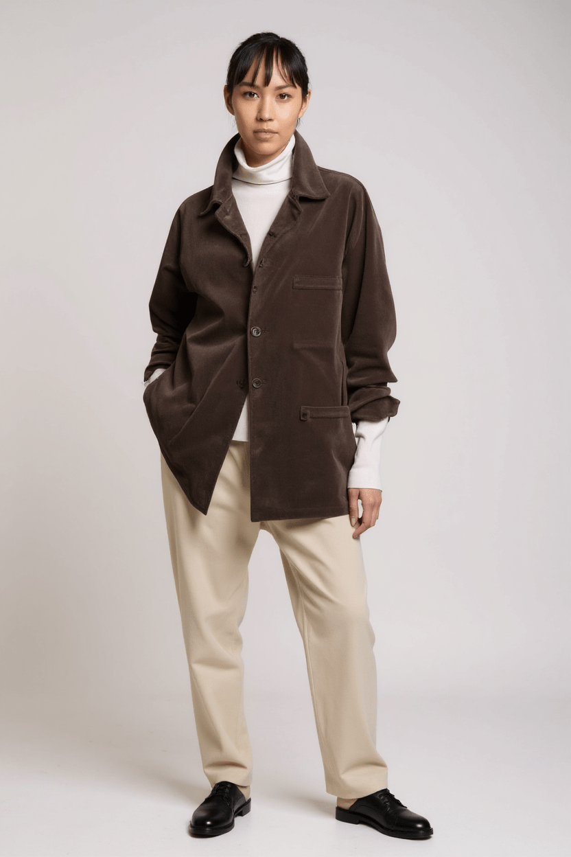 Modula Boxy Shape Shirt Chocolate – Blue Water Clothing