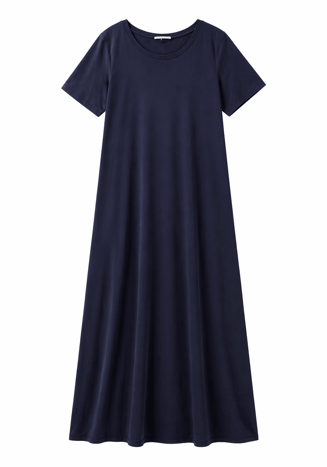 flared jersey dress Modula Flared Jersey Dress Navy – Blue Water Clothing