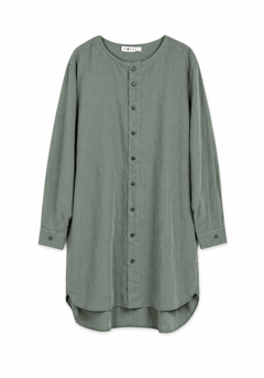 ModulaModula Long Wide Linen ShirtTopsAlloro - Blue Water Clothing