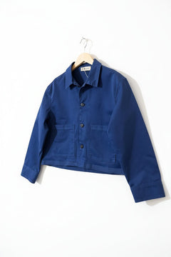 ModulaModula Overshirt boxy Shape LapisTopsLapis - Blue Water Clothing