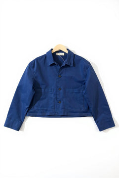 ModulaModula Overshirt boxy Shape LapisTopsLapis - Blue Water Clothing