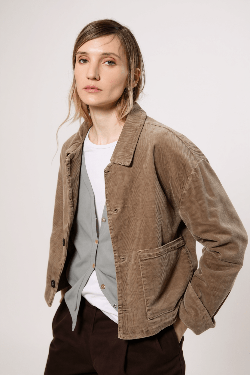 ModulaModula Overshirt Boxy ShapeTopsChocolate - Blue Water Clothing