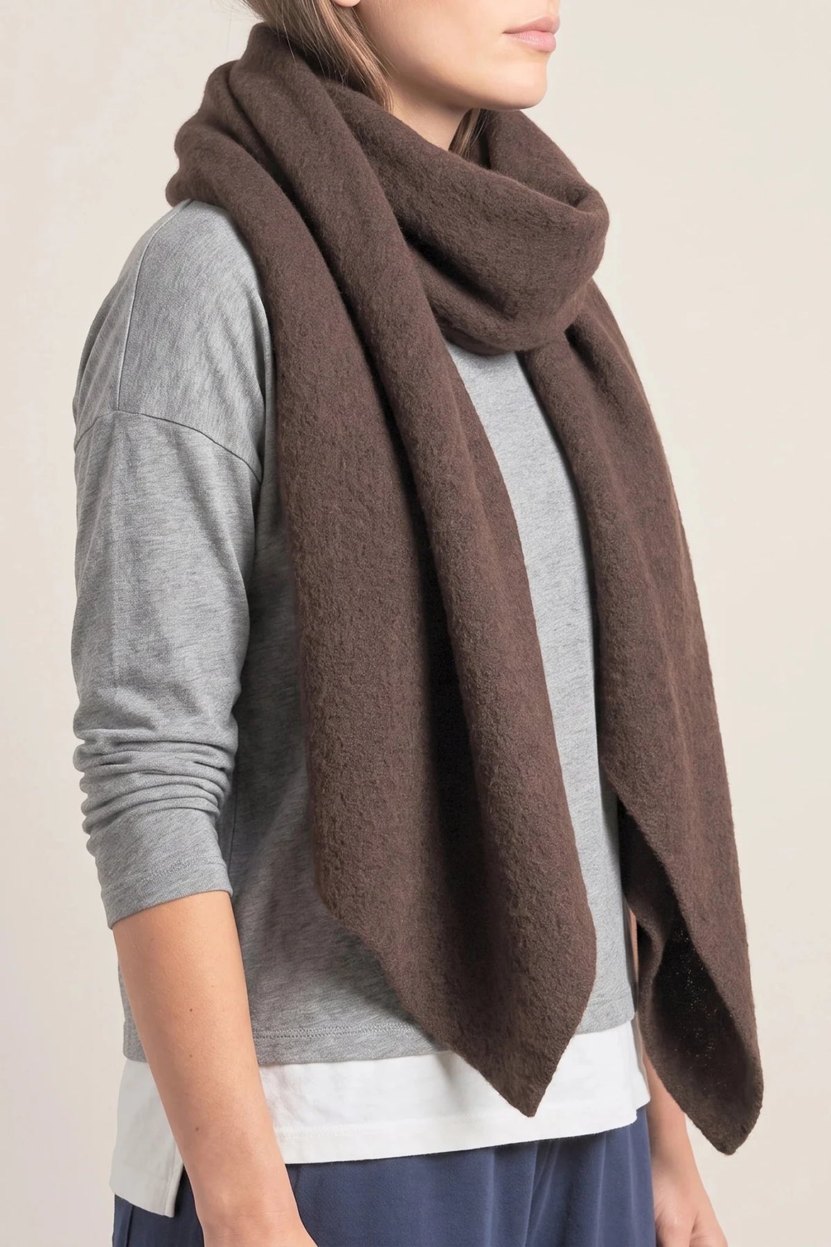MSH Asymmetric Heavyweight Scarf - Blue Water Clothing