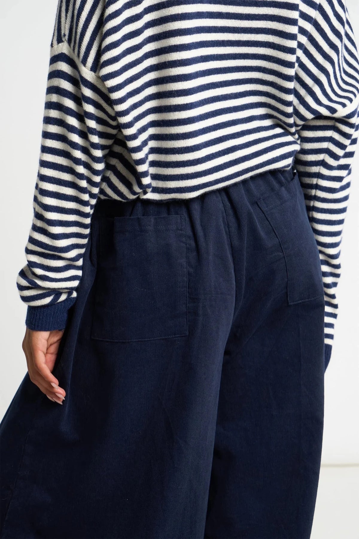 MSH Cord Wide Leg CulottesNavy - Blue Water Clothing