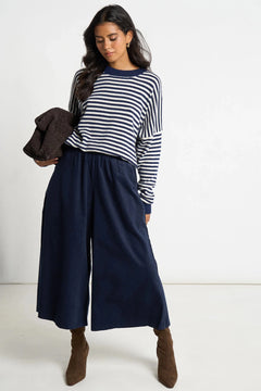 MSH Cord Wide Leg CulottesNavy - Blue Water Clothing