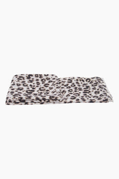 MSH Leopard Print Lightweight Scarf in Cream - Blue Water Clothing