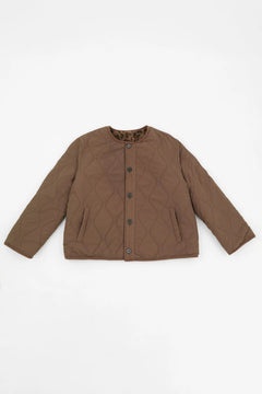 MSH Leopard Print Reversible Jacket in Brown - Blue Water Clothing