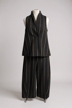NeiramiNeirami Easy Loose Trouser Black StripeClothingGessato Brush - Blue Water Clothing