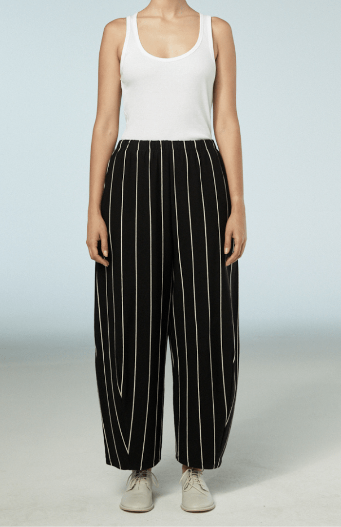 Neirami Elastic Pleat Trousers Nera - Blue Water Clothing