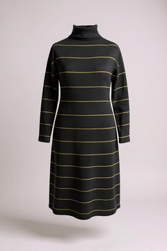 NeiramiNeirami Long A - Line Dress OliveClothingRiga Olive - Blue Water Clothing