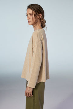 Neirami V - Neck Sweater Sand - Blue Water Clothing