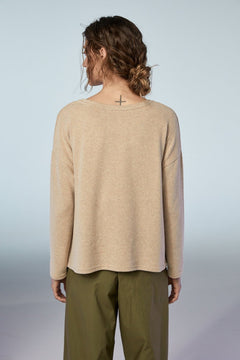 Neirami V - Neck Sweater Sand - Blue Water Clothing