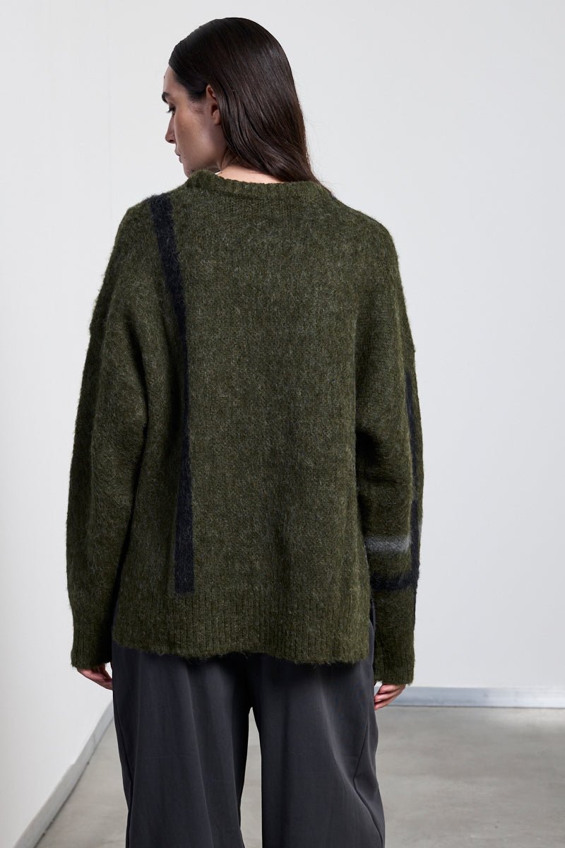 NeiramiNeirami Boxy Alpaca Sweater Forest GreenTopsForest - Blue Water Clothing