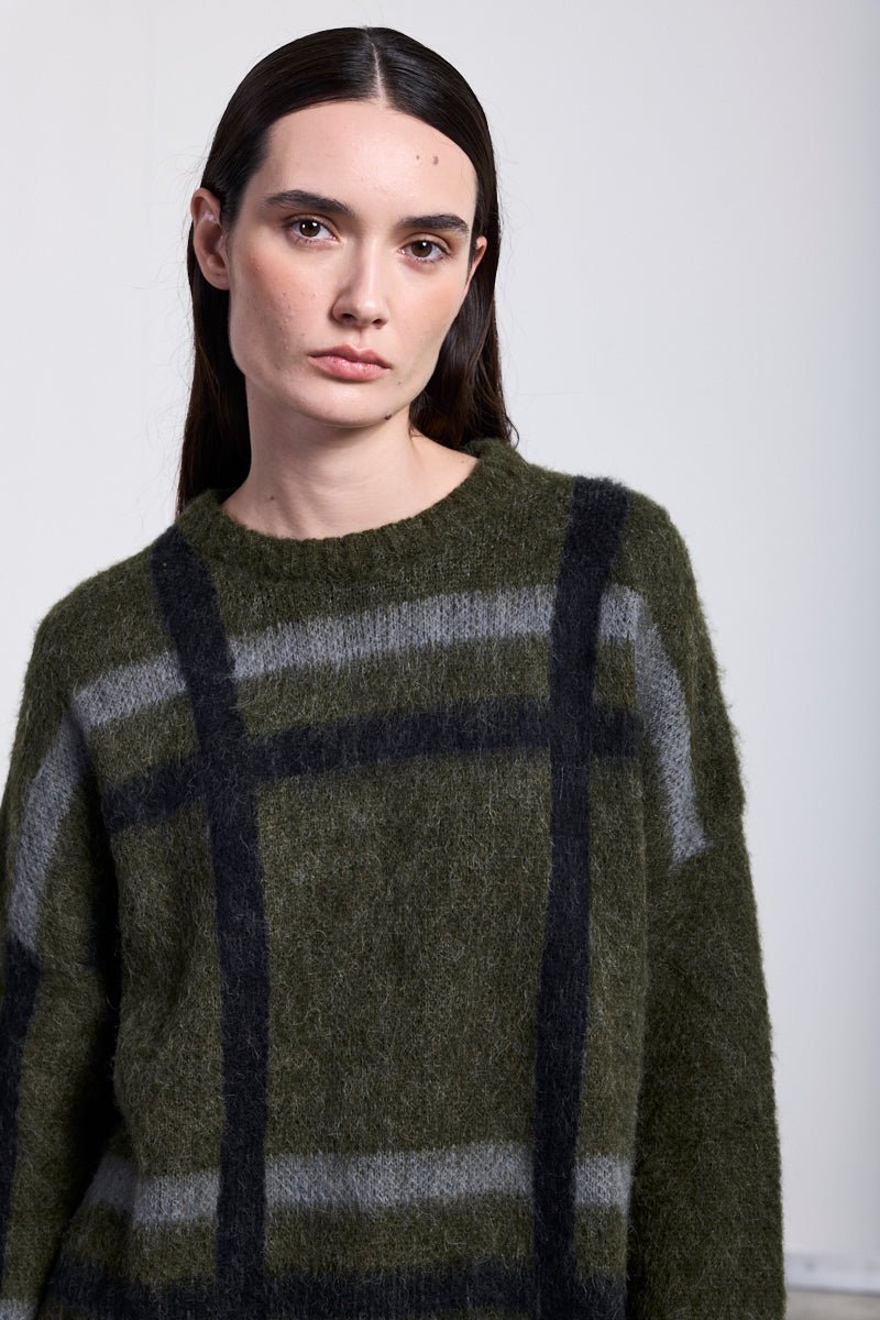 NeiramiNeirami Boxy Alpaca Sweater Forest GreenTopsForest - Blue Water Clothing