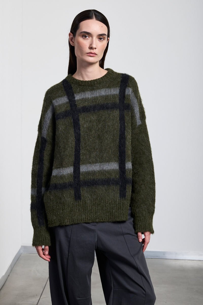 NeiramiNeirami Boxy Alpaca Sweater Forest GreenTopsForest - Blue Water Clothing