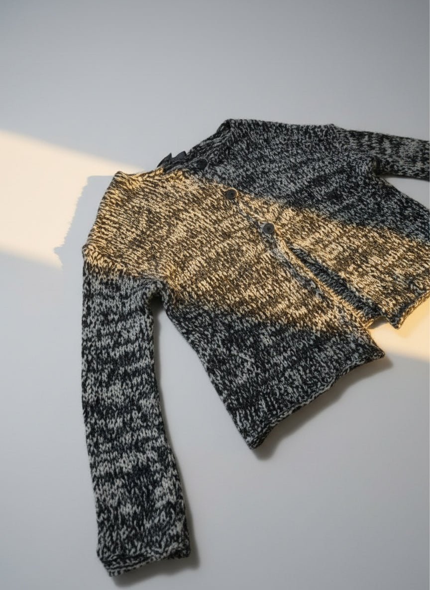 NeiramiNeirami Boxy Cardigan SabbiaTopsSabbia/Green - Blue Water Clothing