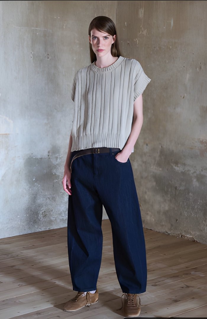 NeiramiNeirami Boyfriend Fit Trousers DenimBottomsDenim - Blue Water Clothing