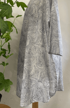 NeiramiNeirami Cotton Ditsy Print BlouseShirts & BlousesRice/Navy - Blue Water Clothing