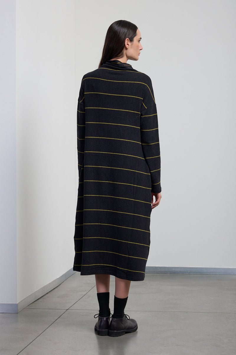 NeiramiNeirami Long A - Line Dress OliveClothingRiga Olive - Blue Water Clothing