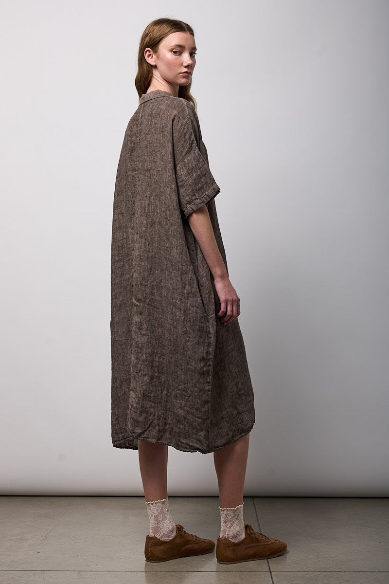 NeiramiNeirami Maxi Shirt Dress CacaoDressesCacao - Blue Water Clothing