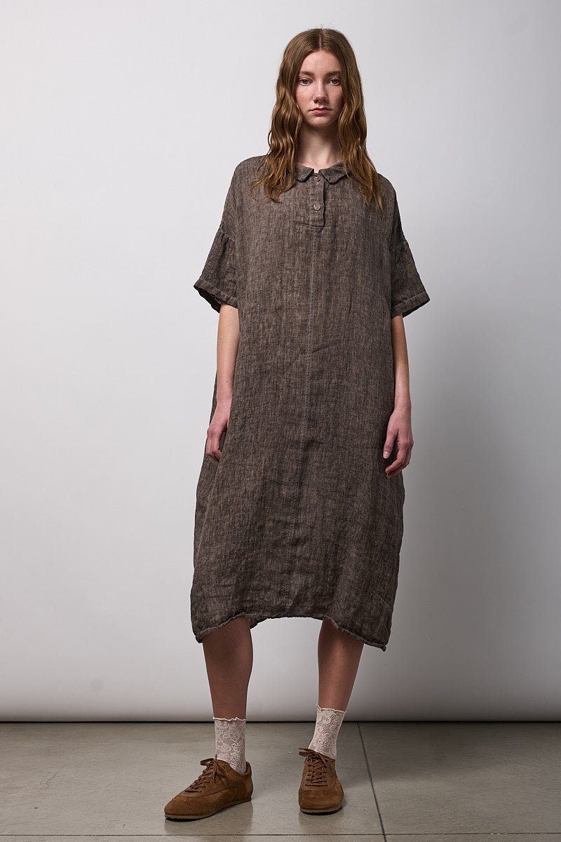 NeiramiNeirami Maxi Shirt Dress CacaoDressesCacao - Blue Water Clothing