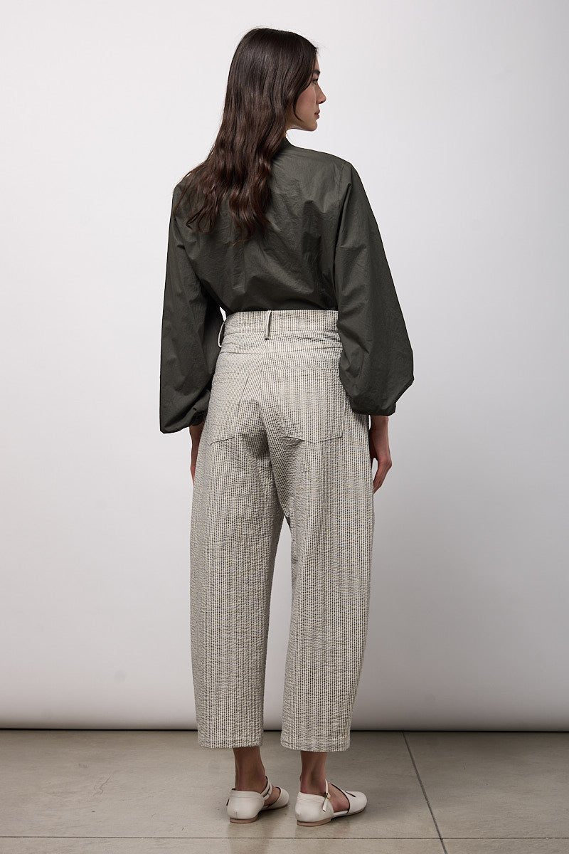 NeiramiNeirami Regular Trousers Barre NeroBottomsBarre Nero - Blue Water Clothing