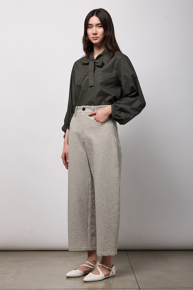 NeiramiNeirami Regular Trousers Barre NeroBottomsBarre Nero - Blue Water Clothing