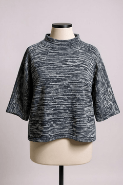 NeiramiNeirami Ring Collar Sweater BlueTopsBlue - Blue Water Clothing