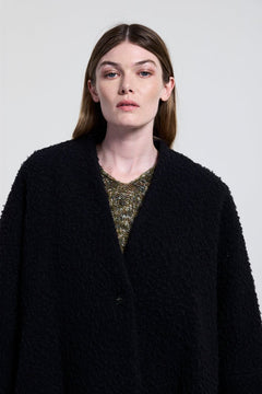 NeiramiNeirami Short Cape Coat BlackCoats & JacketsBlack - Blue Water Clothing