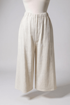 NeiramiNeirami Soft Wide Leg Trouser Ecru MelangeClothingCiotollo - Blue Water Clothing