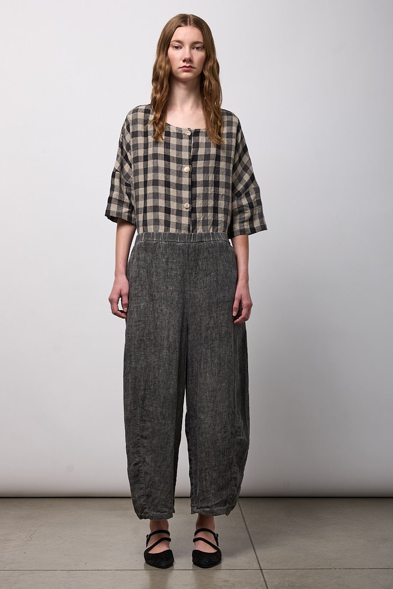 NeiramiNeirami Trousers With Pleats CacaoBottomsCacao - Blue Water Clothing
