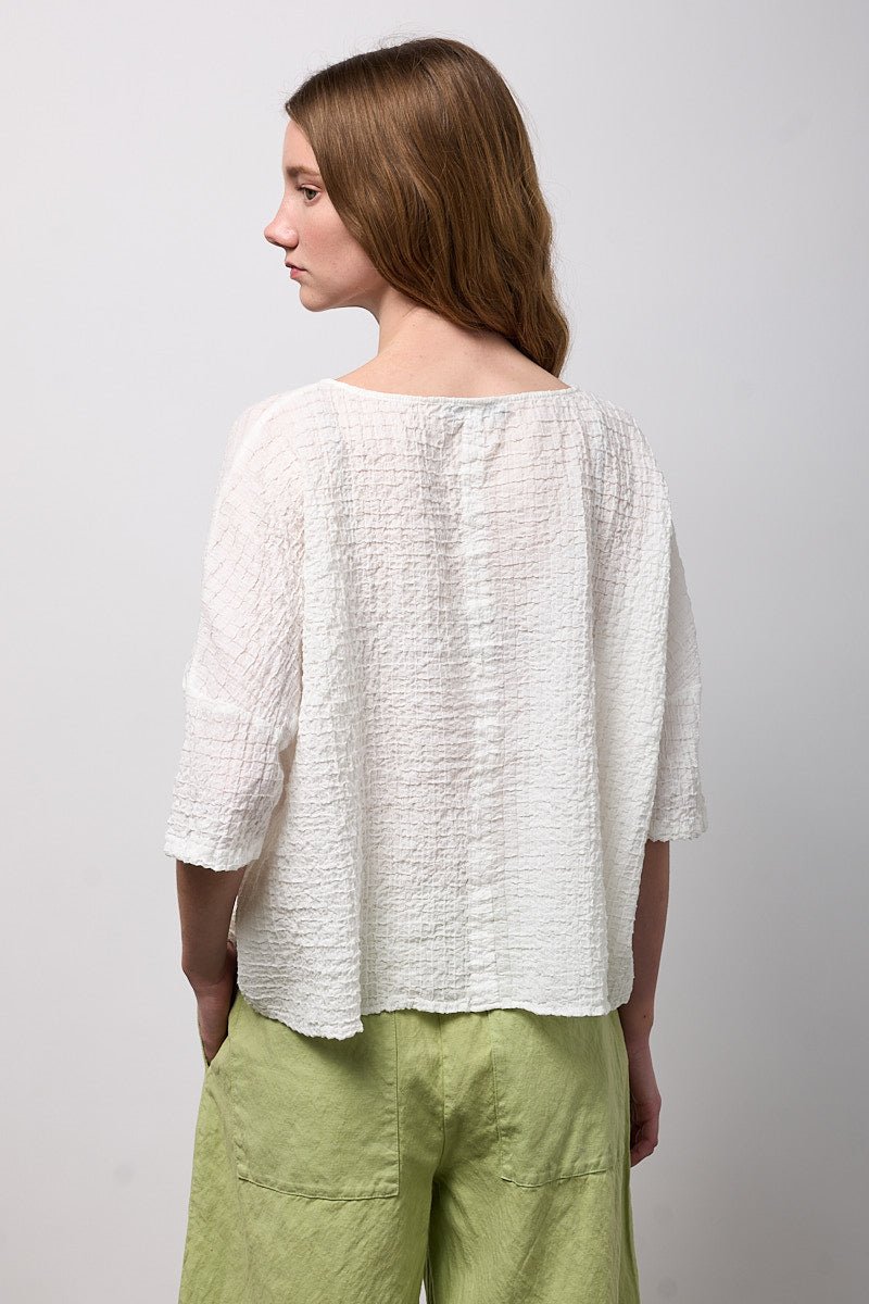 NeiramiNeirami Wide Boxy Blouse AllumeTopsAllume - Blue Water Clothing