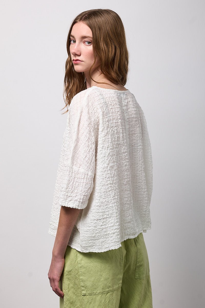 NeiramiNeirami Wide Boxy Blouse AllumeTopsAllume - Blue Water Clothing