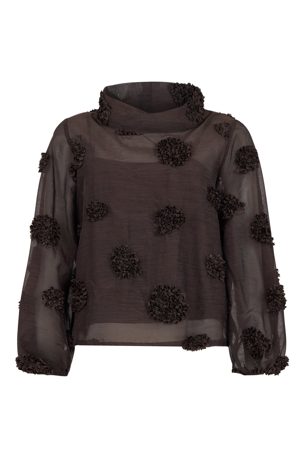 Noen Blouse Dark BrownDark Brown - Blue Water Clothing