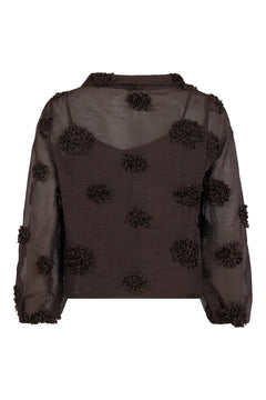 Noen Blouse Dark BrownDark Brown - Blue Water Clothing