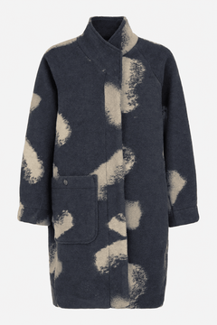NoenNoen Hooded Wool Jacket 87211 Dark greyJacketDark Grey - Blue Water Clothing