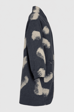NoenNoen Hooded Wool Jacket 87211 Dark greyJacketDark Grey - Blue Water Clothing