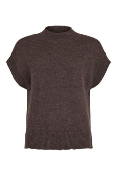 Noen knitted wool sweater 89620Dark Brown - Blue Water Clothing