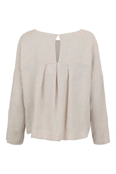 NoenNoen Linen Blouse 83727ClothingCream - Blue Water Clothing