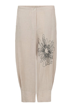 NoenNoen Linen Trousers 81444ClothingCream - Blue Water Clothing