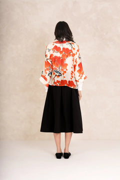 One Hundred Stars Acer Red Kimono - Blue Water Clothing