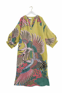 One Hundred Stars Crane Olive Raglan Dress - Blue Water Clothing