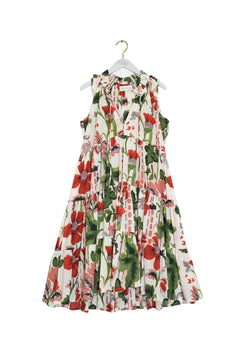 One Hundred Stars Poppy Red Frill Dress - Blue Water Clothing