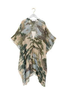One Hundred StarsOne Hundred Stars Rivers and Trees Natural ThrowoverClothingNatural - Blue Water Clothing