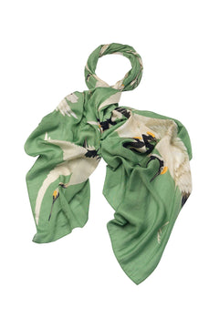 One Hundred Stars Storck Pea Green Scarf - Blue Water Clothing