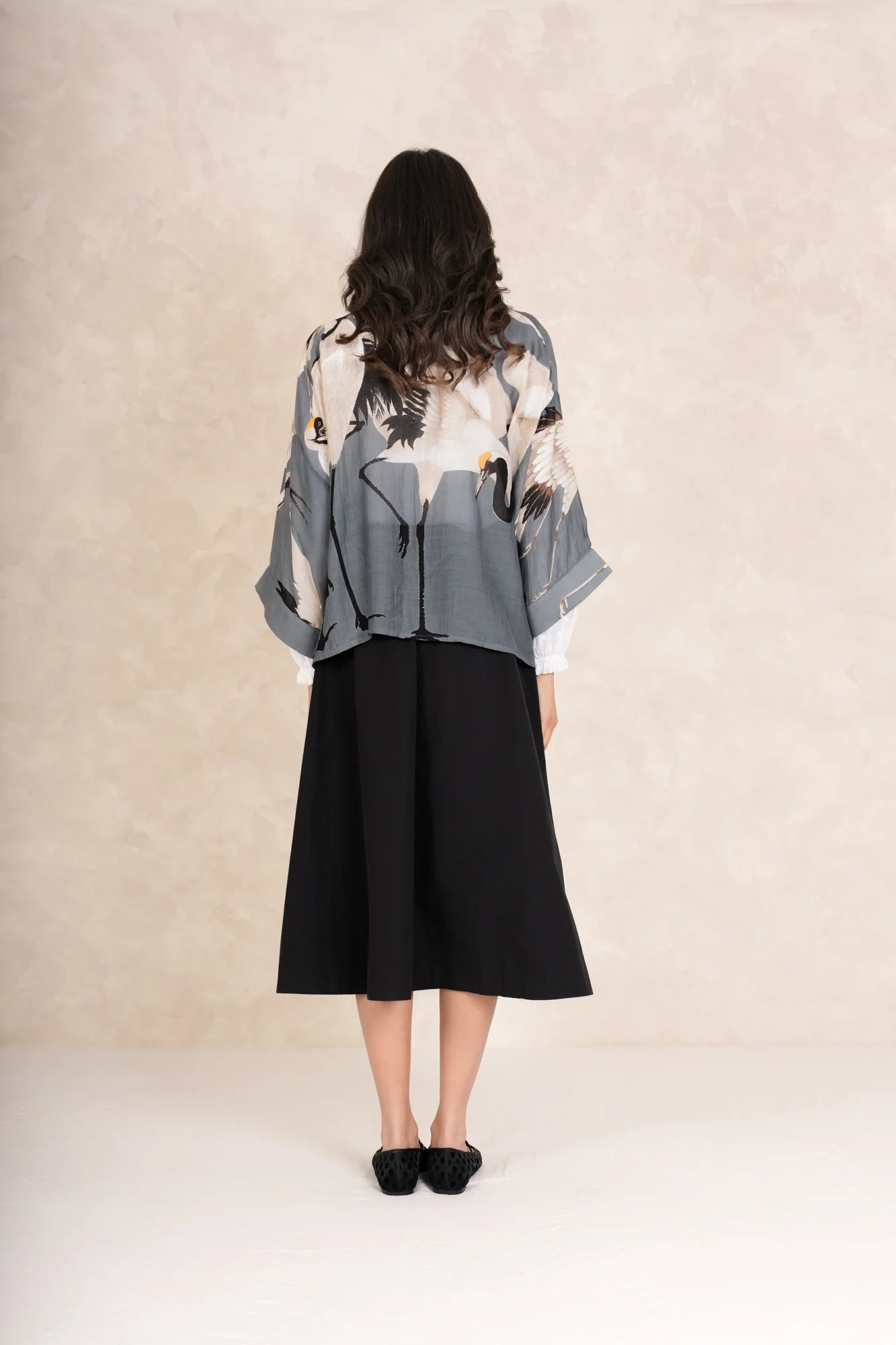 One Hundred StarsOne Hundred Stars Stork KimonoClothingSlate Grey - Blue Water Clothing