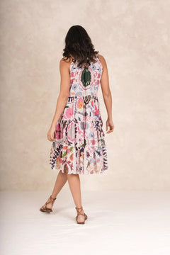 One Hundred Stars Susani Pink Frill Dress - Blue Water Clothing